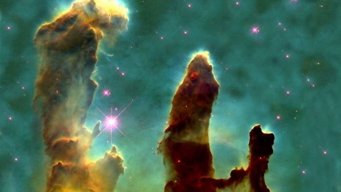 Pillars of Creation in the Eagle Nebula