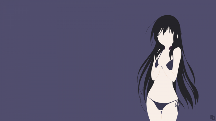 Kuroyukihime from Accel World in a bikini