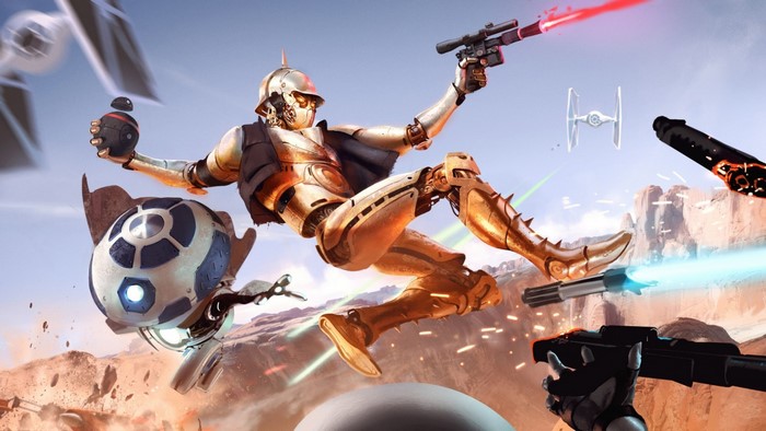 Battle Droid and R2-D2 in Star Wars Battlefront II