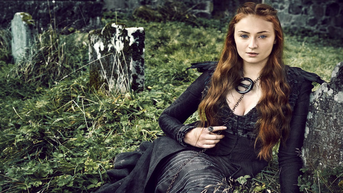 Sophie Turner as Sansa Stark in Game of Thrones