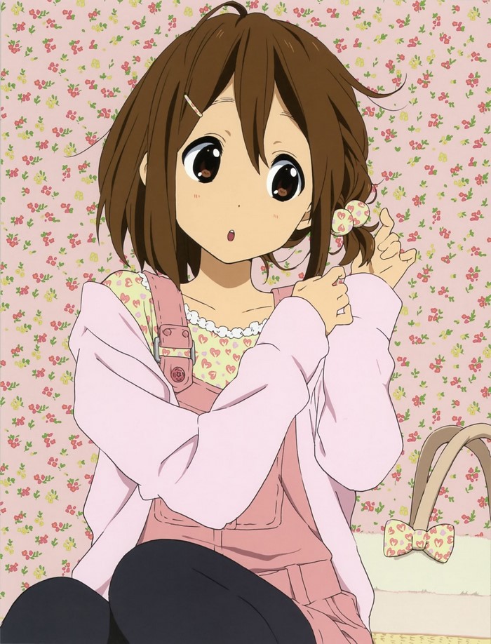 Yui Hirasawa from K-On! with hair accessories