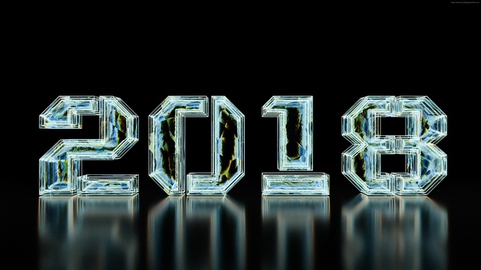 3D Ice Numbers 2018 4K