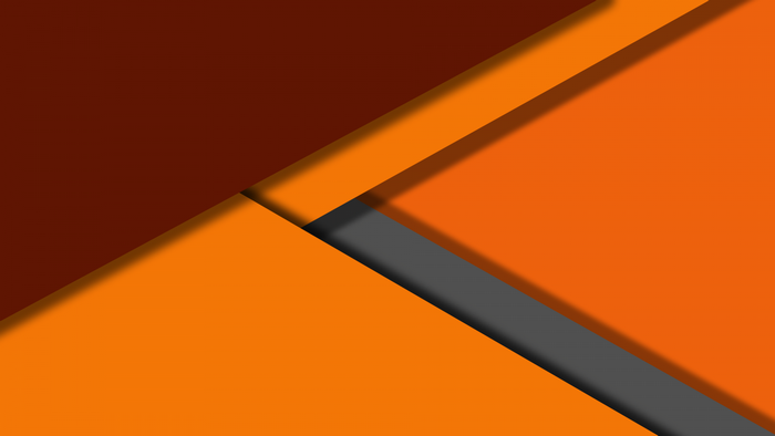 Abstract geometric material design with orange and brown shapes