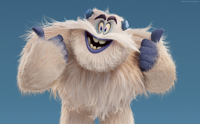 Migo from Smallfoot giving thumbs up