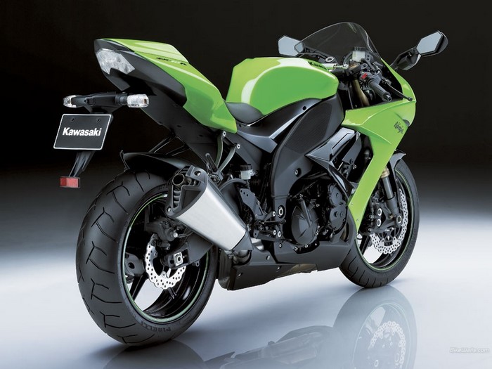 Green Kawasaki Ninja Motorcycle