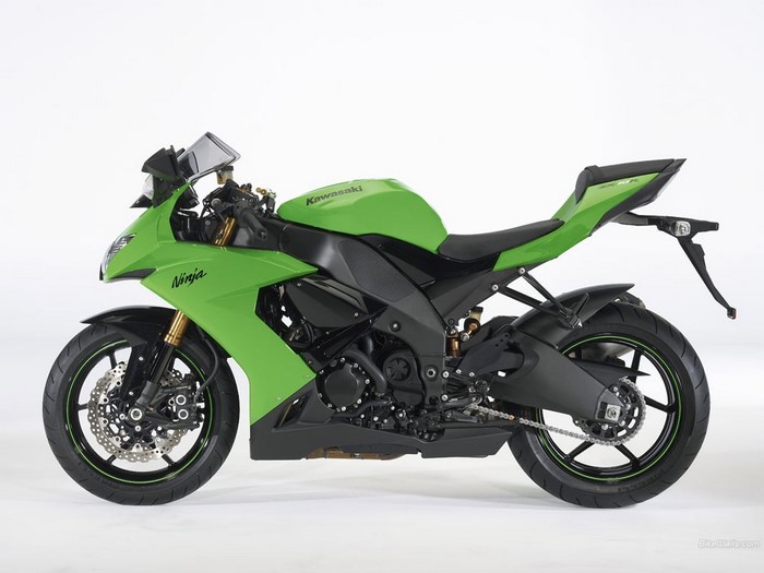 Green Kawasaki Ninja Motorcycle