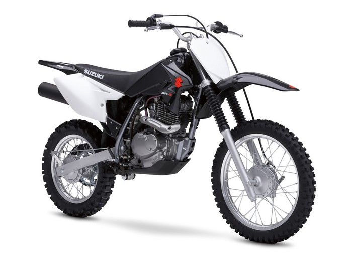Black Suzuki DR-Z dirt bike