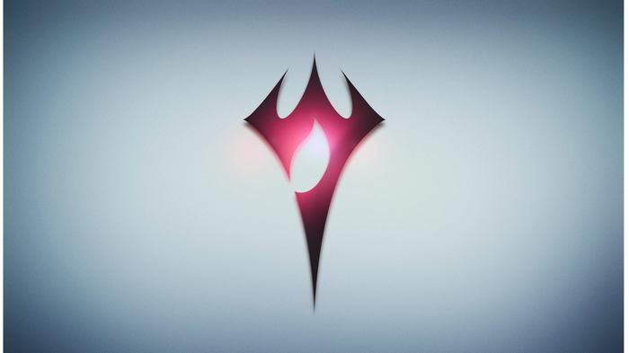 Abstract logo with flame design