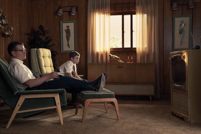 Matt Damon and Noah Jupe in Suburbicon