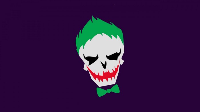 Joker skull illustration from Suicide Squad