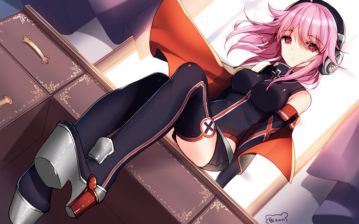 Tirpitz from Zhanjian Shaonu with headphones