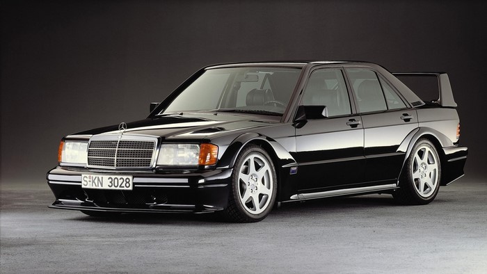 Black Mercedes-Benz 190E Evo II Sedan