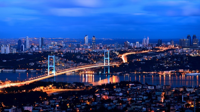 Istanbul, 4K, night, Turkey