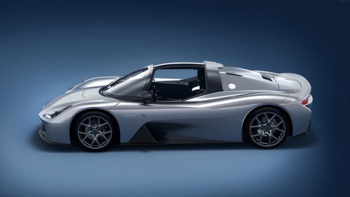 Silver Dallara Stradale Sport Car