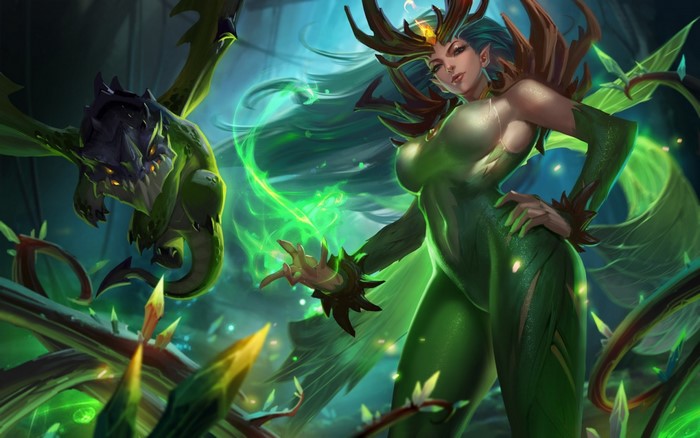 Nidalee and Ivern from League of Legends
