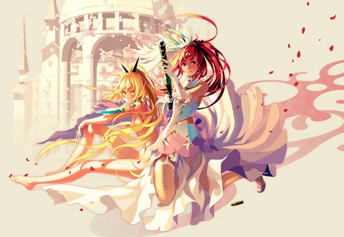 Time and Eternity illustration with two anime girls
