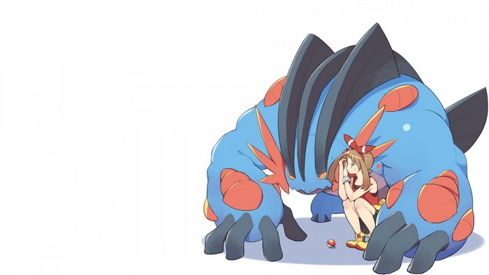 May from Pokemon with Swampert