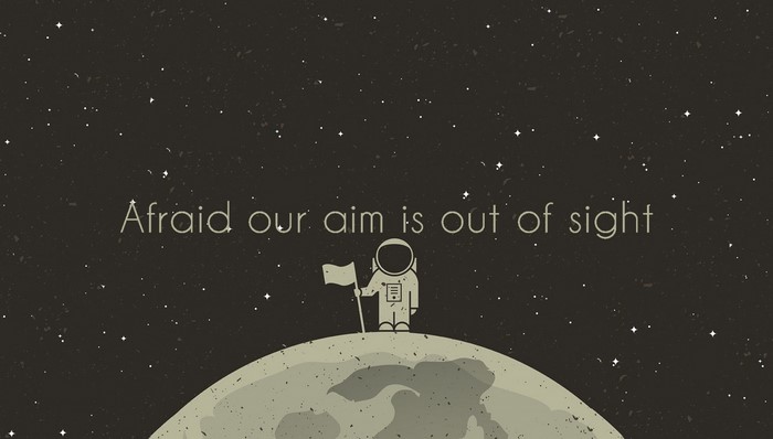 Astronaut on the Moon with Flag
