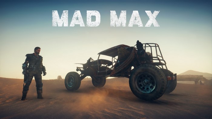 Mad Max game screenshot with Max and a buggy