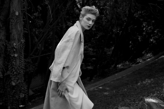 Elizabeth Debicki in a coat