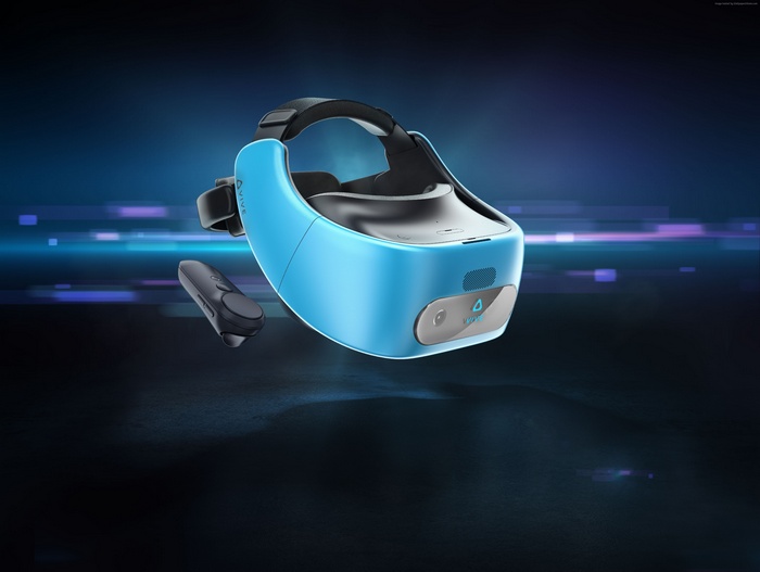 HTC Vive Focus VR headset and controller