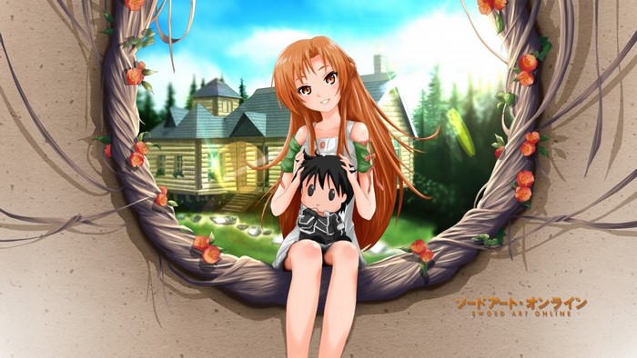 Asuna and Kirito from Sword Art Online