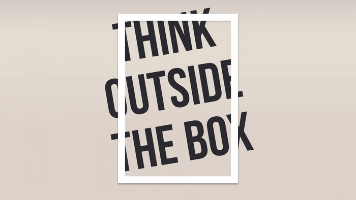 Think Outside The Box Typography