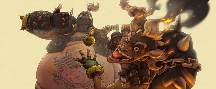 Roadhog and Junkrat from Overwatch