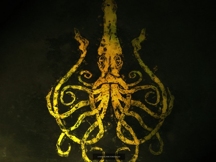 Yellow Kraken illustration from Game of Thrones