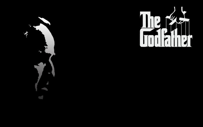 The Godfather logo with silhouette