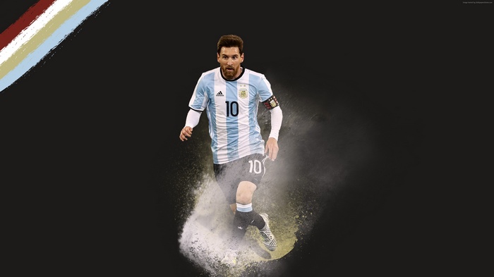 Lionel Messi from Argentina soccer 4K