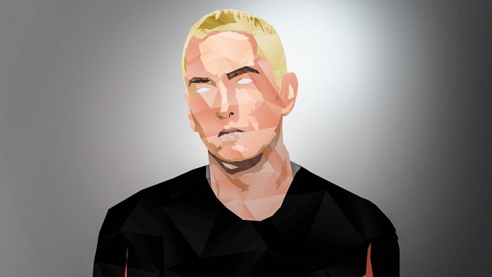 Eminem Low Poly Portrait Artwork