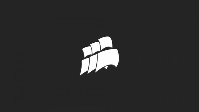 Corsair logo with three sails