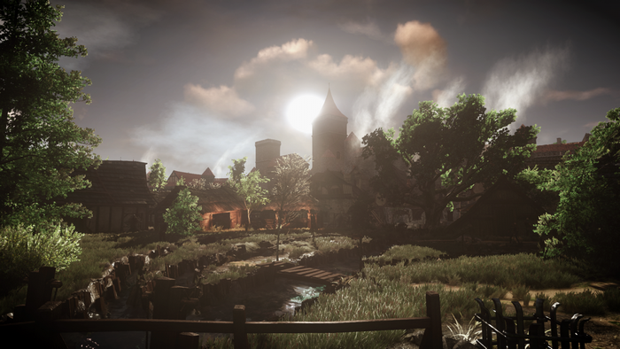 The Witcher 3: Wild Hunt village scene