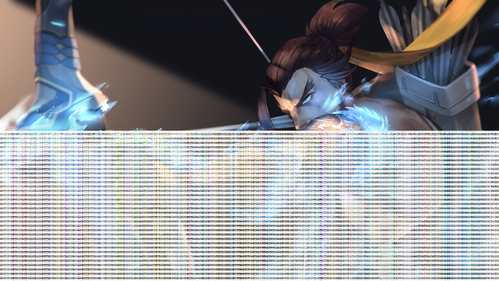 Hanzo from Overwatch with bow and arrows