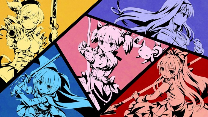 Magical Girls from Mahou Shoujo Madoka Magica