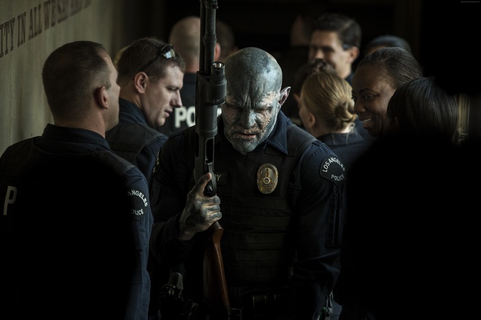 Joel Edgerton as an Orc Police Officer