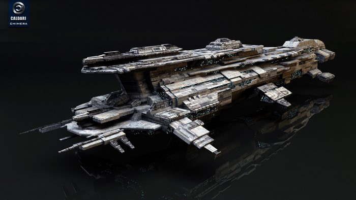 Caldari Chimera Battleship from EVE Online