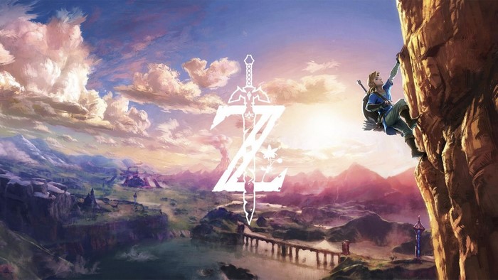 Link climbing a cliff in The Legend of Zelda: Breath of the Wild