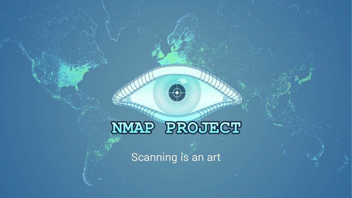 Nmap Project scanning is an art illustration