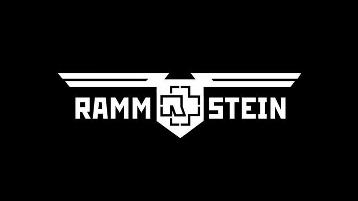 Rammstein logo with stylized wings and emblem