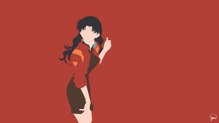 Misato Katsuragi from Neon Genesis Evangelion illustration