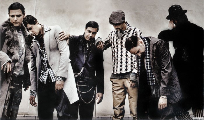 Rammstein band members posing together