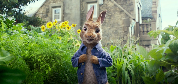 Peter Rabbit in a garden