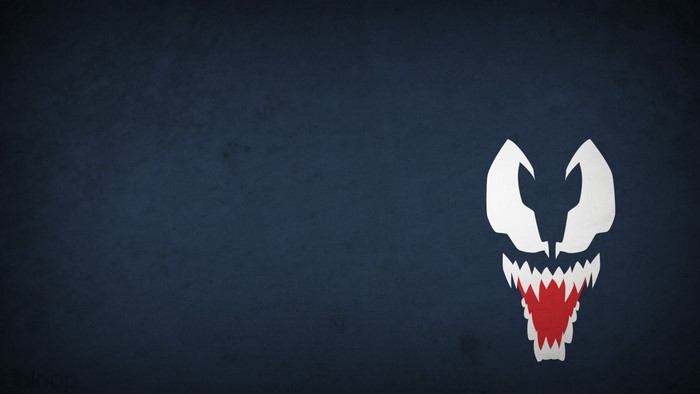 Venom logo on dark background