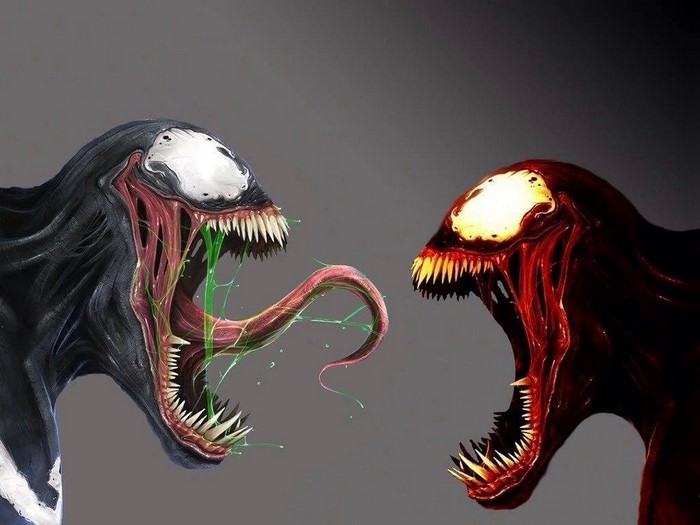 Epic Venom vs Carnage Showdown Illustration