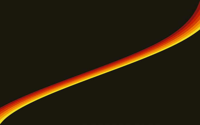 Abstract rainbow wave on black background