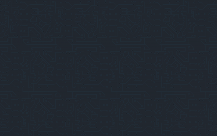 Dark blue circuit board pattern with thin lines and circles