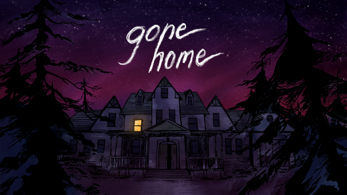 Gone Home video game title screen