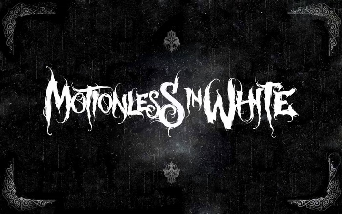Motionless In White logo on black background